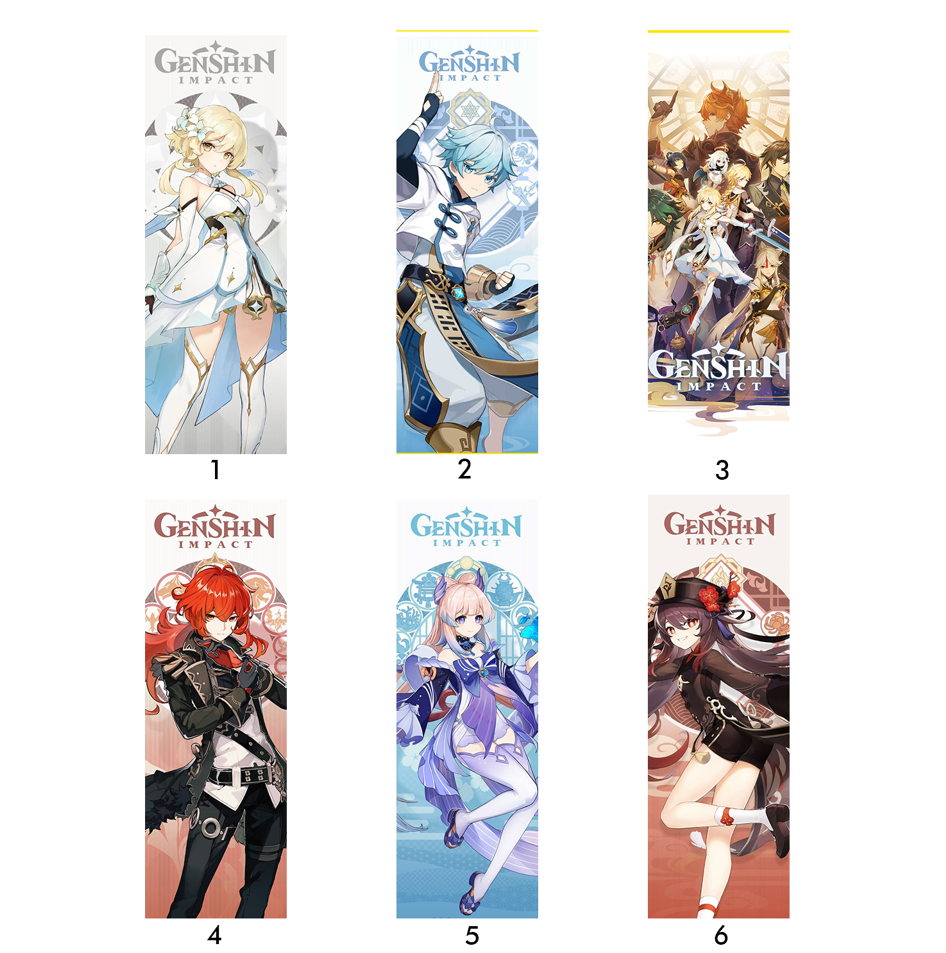 Genshin Impact Bookmark Collection – Anime Traders